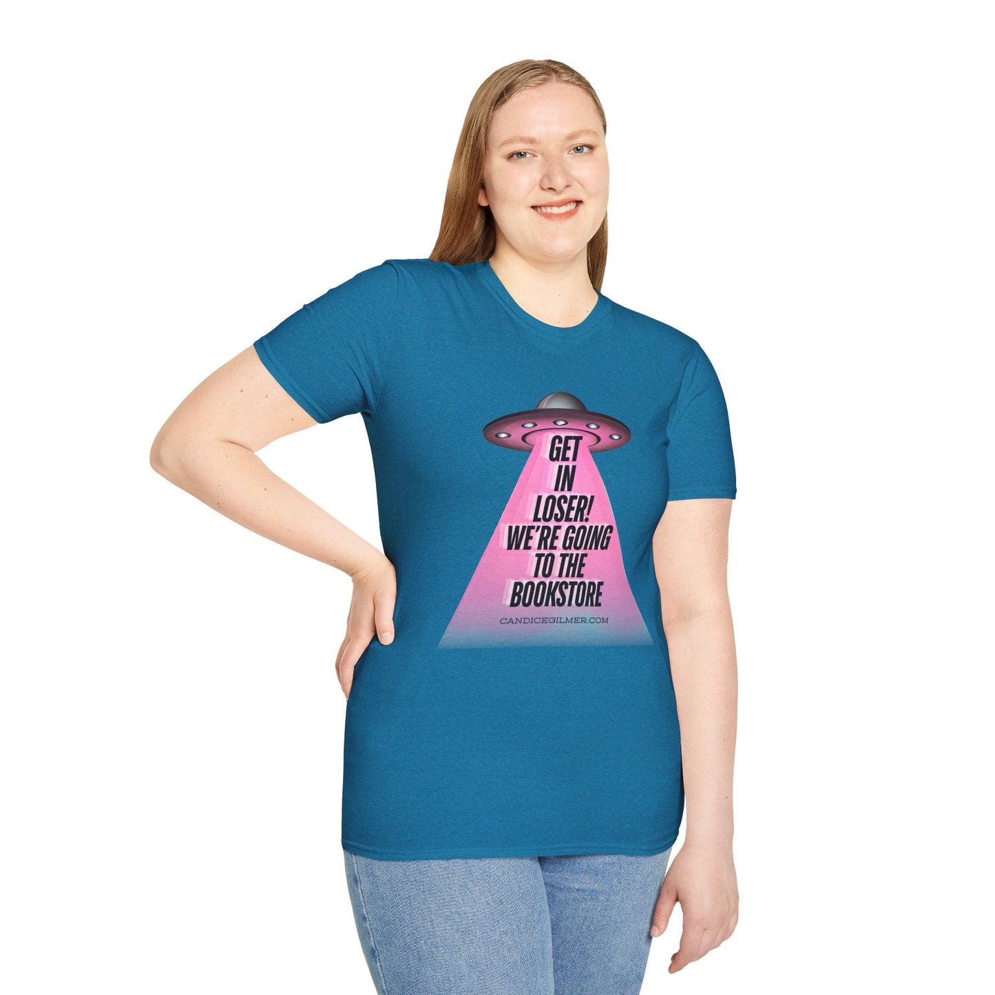 Get In Loser! T-Shirt, Unisex Softstyle Tee - Candice Gilmer Books