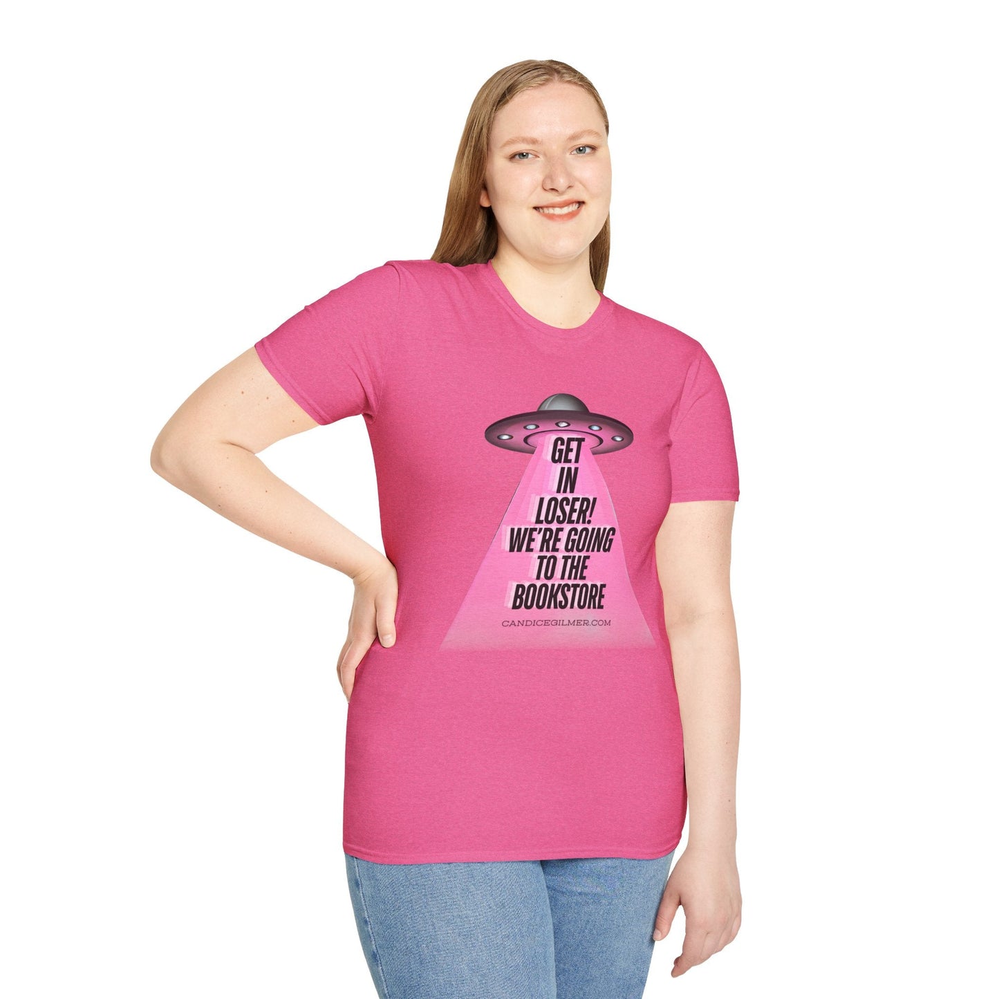 Get In Loser! T-Shirt, Unisex Softstyle Tee - Candice Gilmer Books