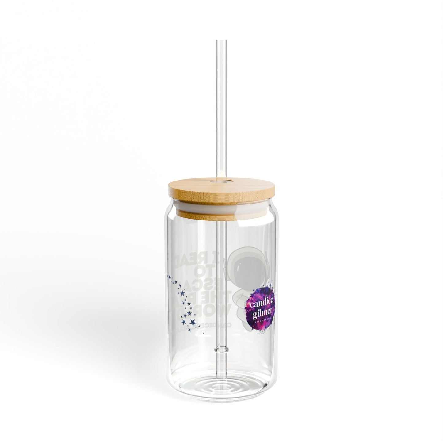 I Read to Escape Sipper Glass, 16oz - Candice Gilmer Books