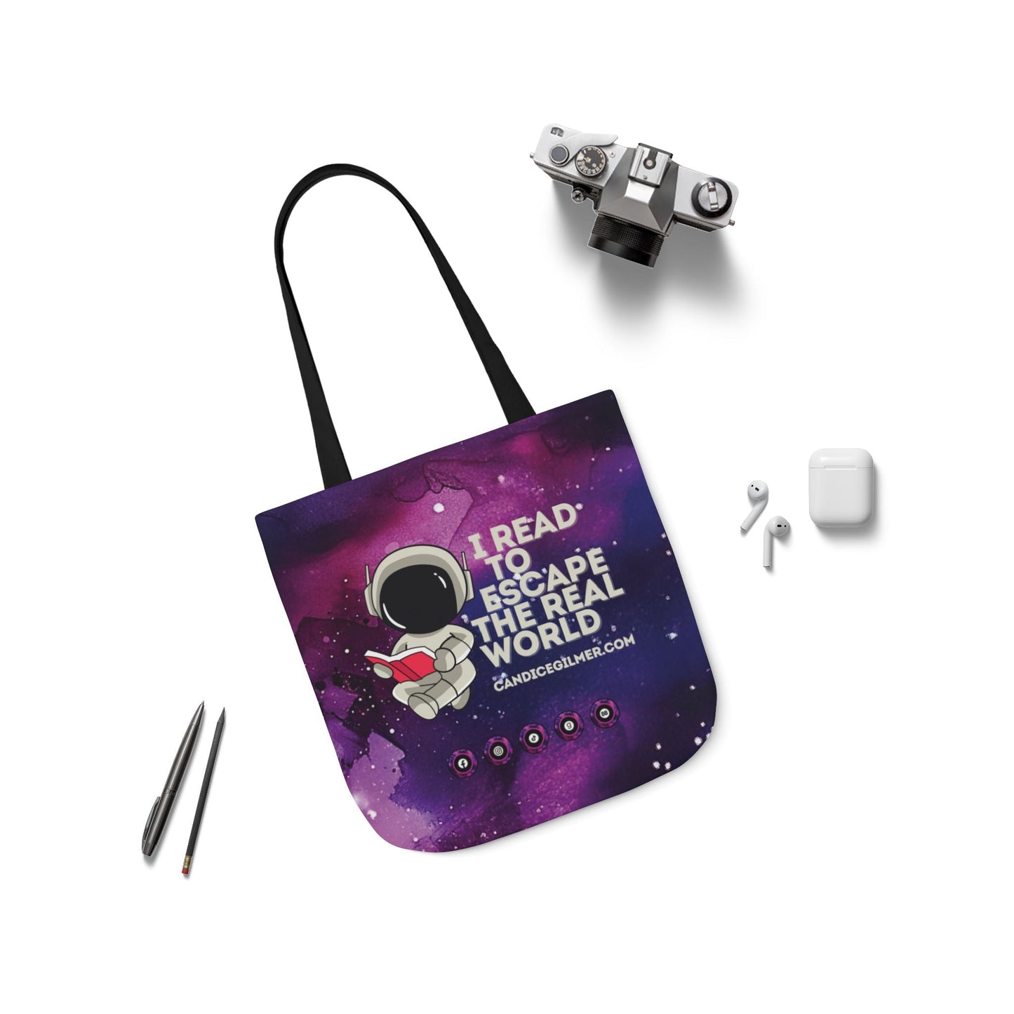 I Read to Escape the Real World Tote Bag - Candice Gilmer Books