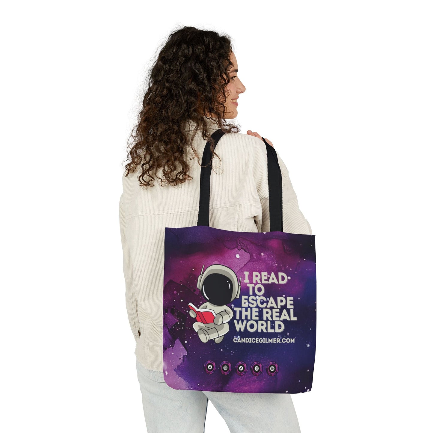 I Read to Escape the Real World Tote Bag - Candice Gilmer Books