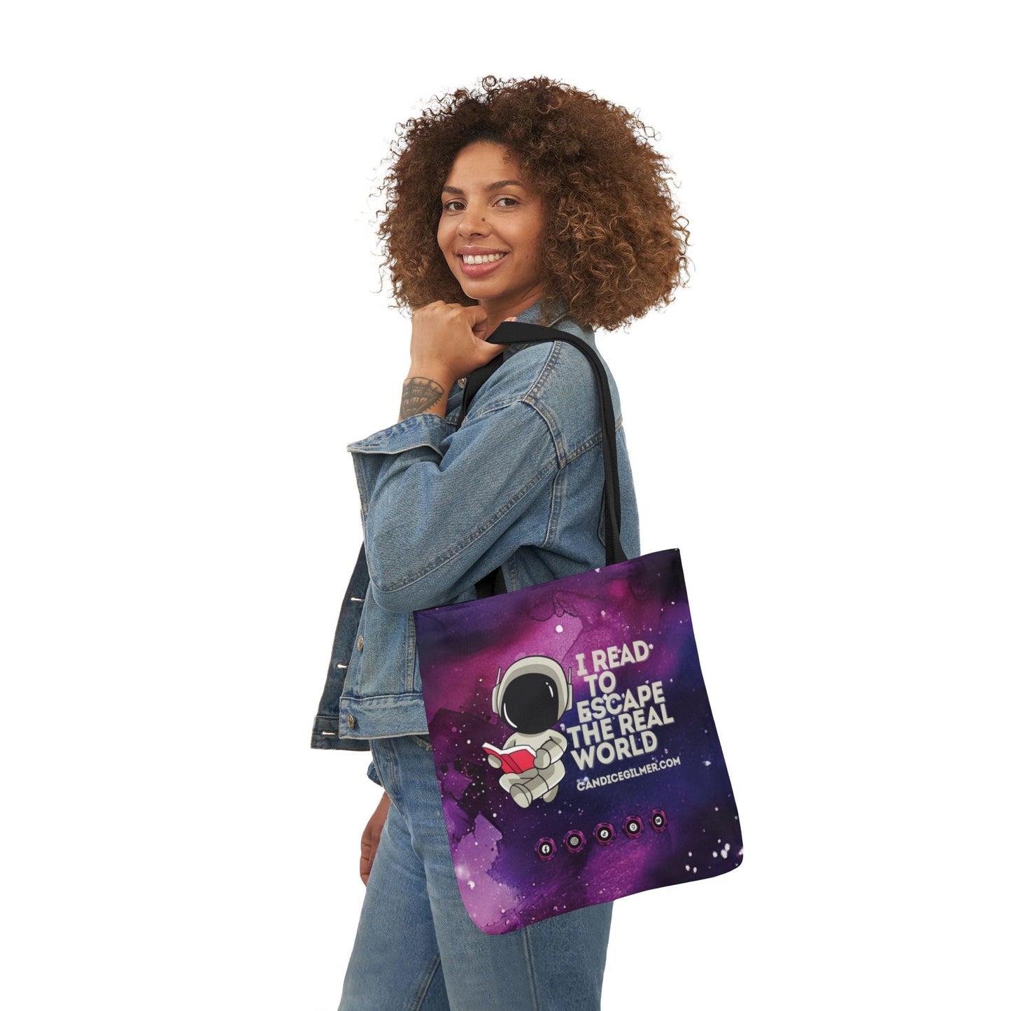 I Read to Escape the Real World Tote Bag - Candice Gilmer Books