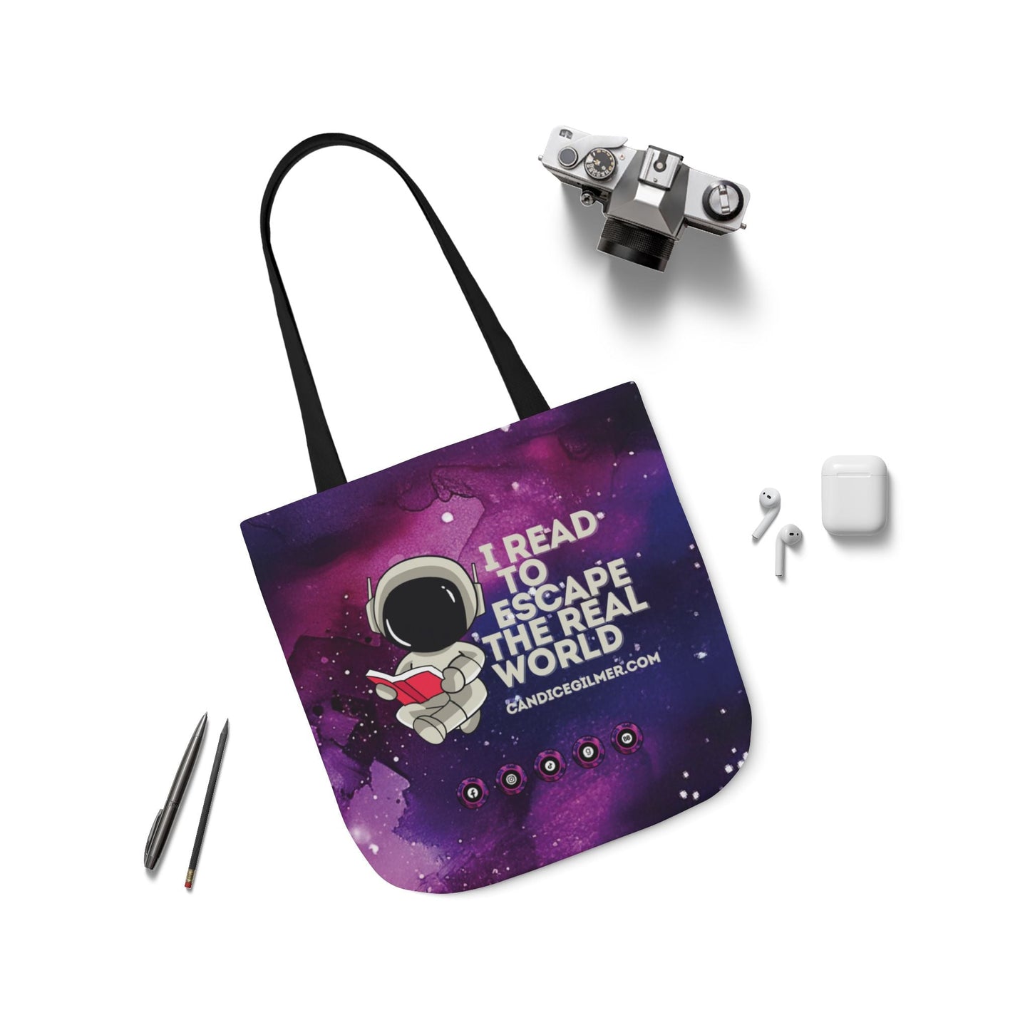 I Read to Escape the Real World Tote Bag - Candice Gilmer Books