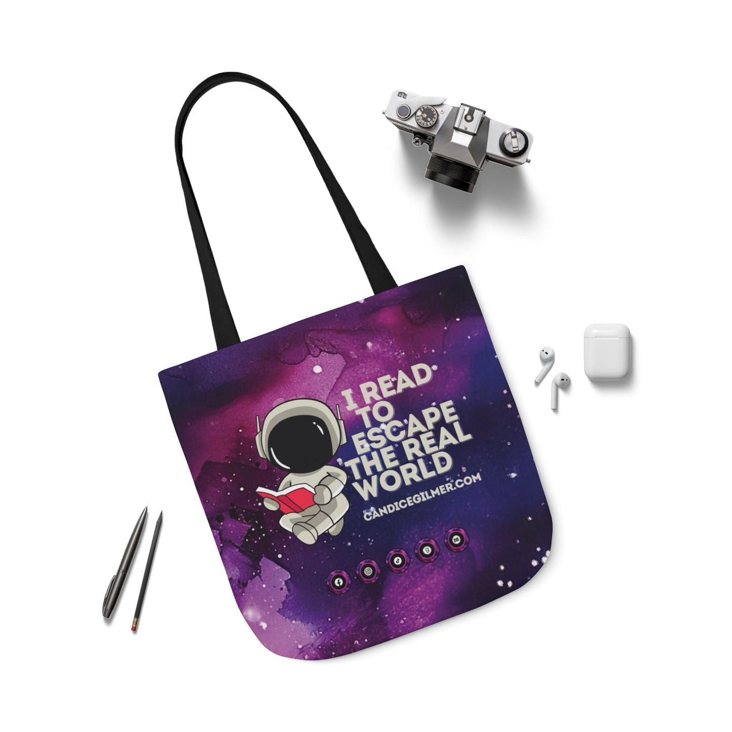 I Read to Escape the Real World Tote Bag - Candice Gilmer Books