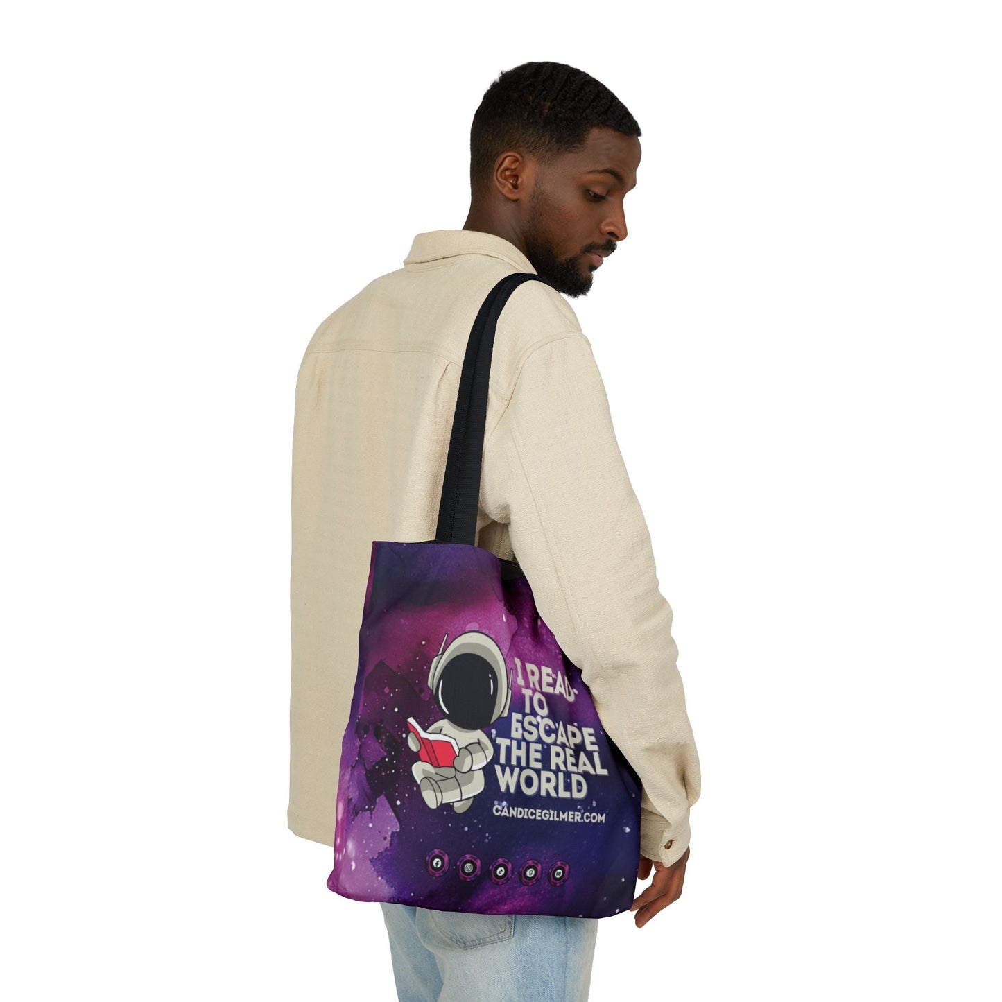 I Read to Escape the Real World Tote Bag - Candice Gilmer Books