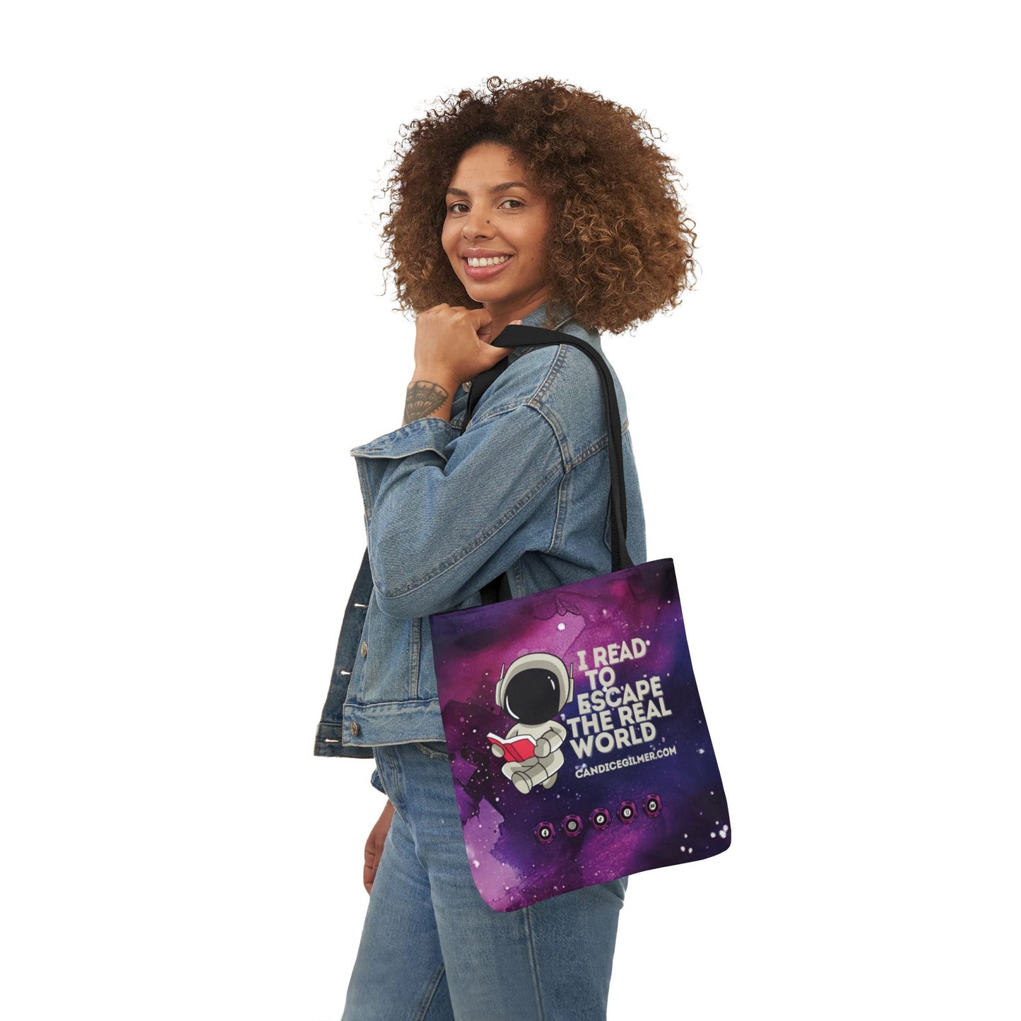 I Read to Escape the Real World Tote Bag - Candice Gilmer Books