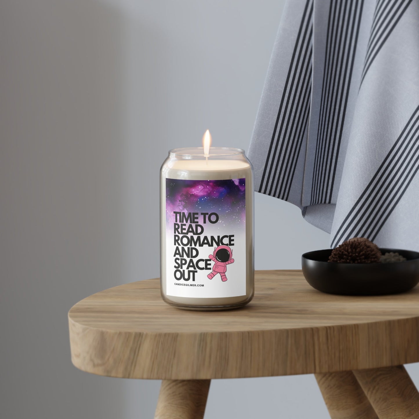 Time to Read Romance and Space Out Candle - Candice Gilmer Books