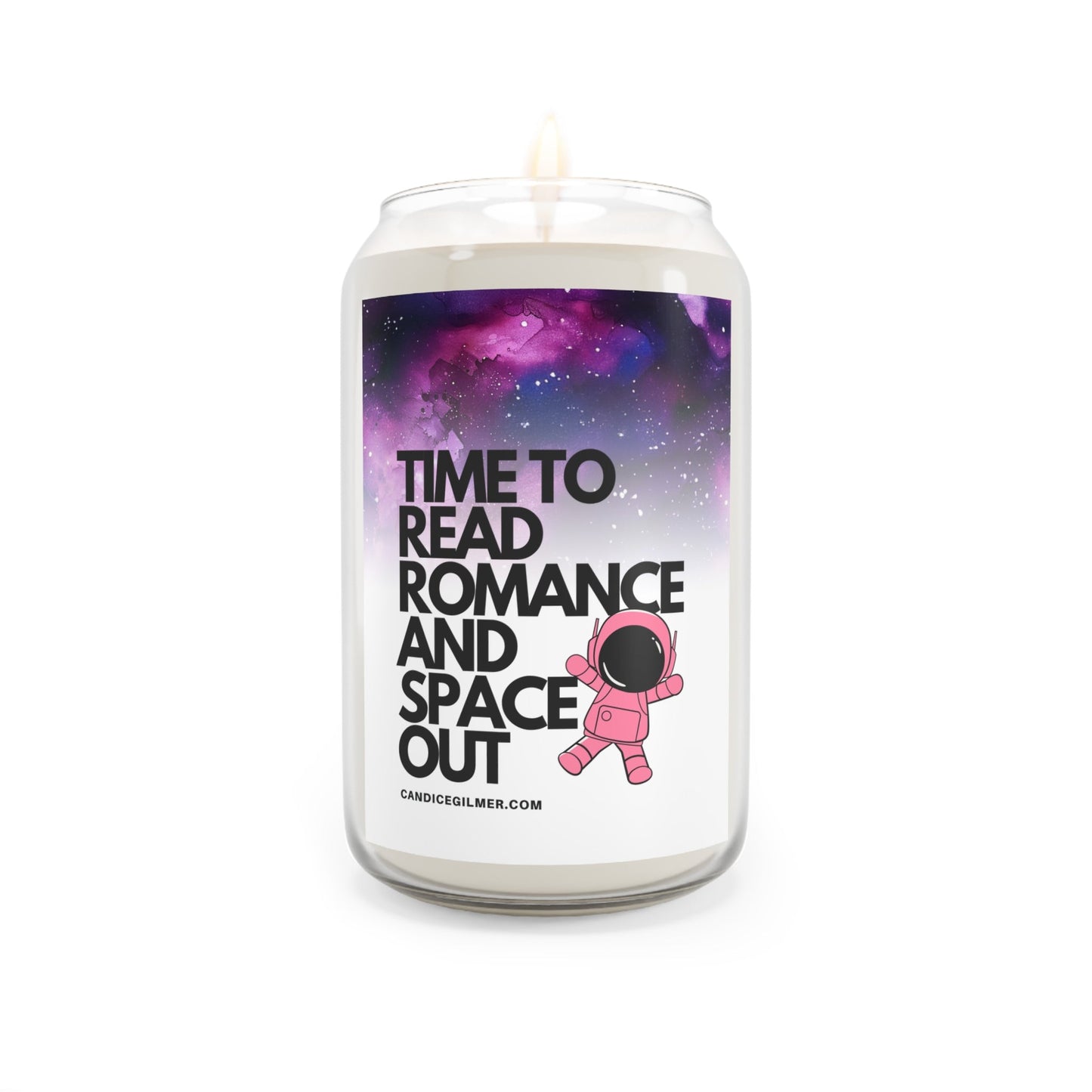 Time to Read Romance and Space Out Candle - Candice Gilmer Books