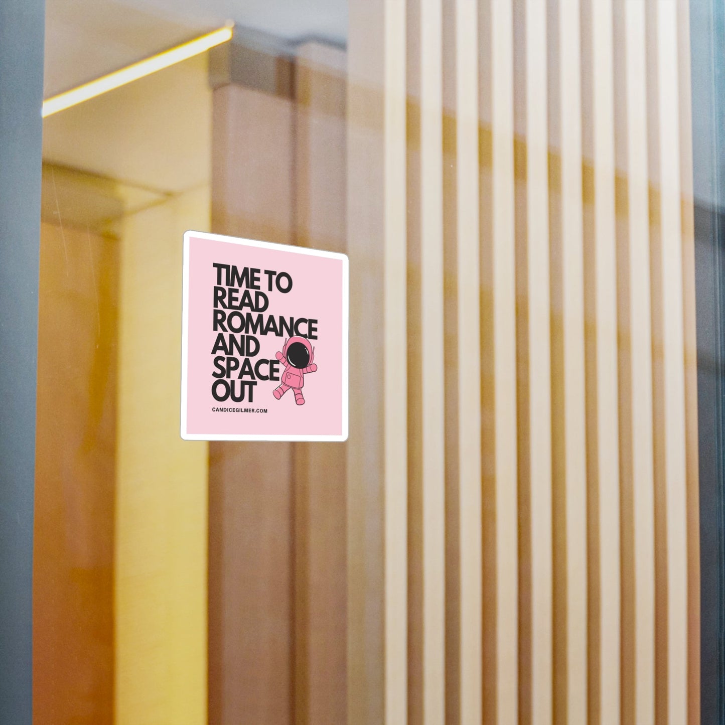Time to Read Romance and Space Out Vinyl Decals - Candice Gilmer Books