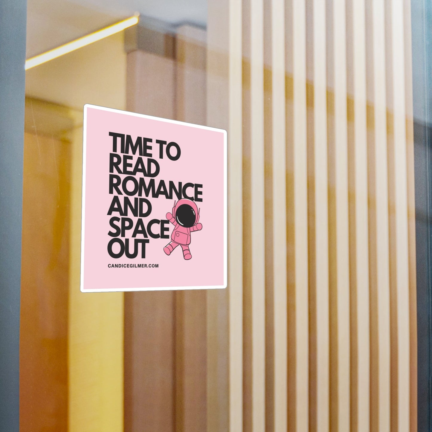 Time to Read Romance and Space Out Vinyl Decals - Candice Gilmer Books