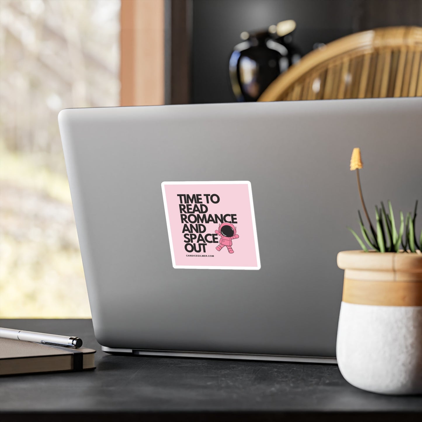 Time to Read Romance and Space Out Vinyl Decals - Candice Gilmer Books