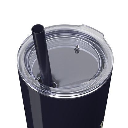 I Read to Escape the Real World  Skinny Glitter Tumbler with Straw, Perfect for Space Lovers, Travel Mug, Coffee Cup, Drinkware