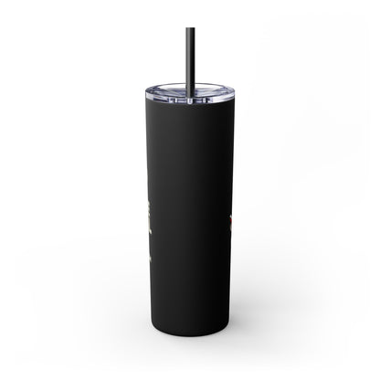 I Read to Escape the Real World  Skinny Glitter Tumbler with Straw, Perfect for Space Lovers, Travel Mug, Coffee Cup, Drinkware