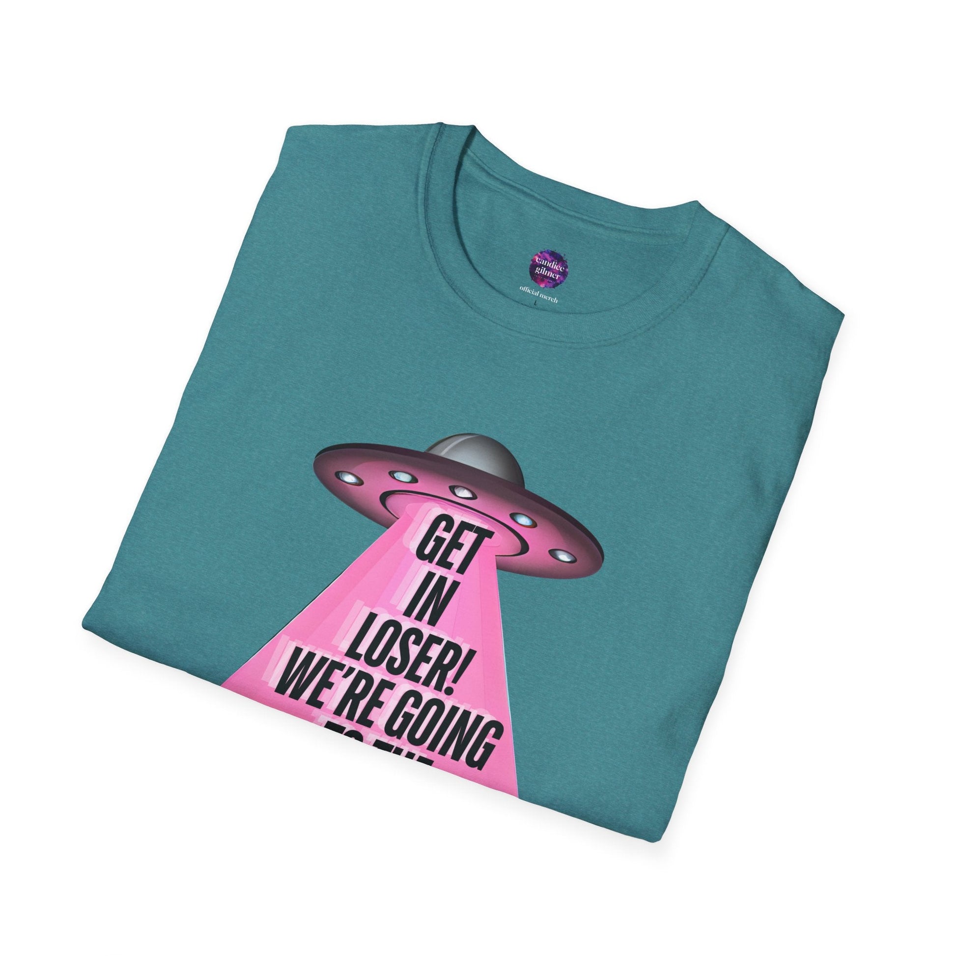 Get In Loser! T-Shirt, Unisex Softstyle Tee - Candice Gilmer Books