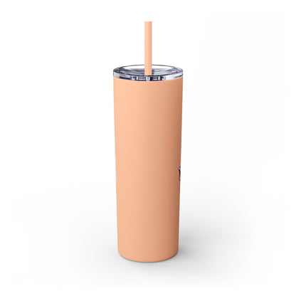 I Read to Escape the Real World Skinny Glitter Tumbler with Straw, Perfect for Space Lovers, Travel Mug, Coffee Cup, Drinkware - Candice Gilmer Books