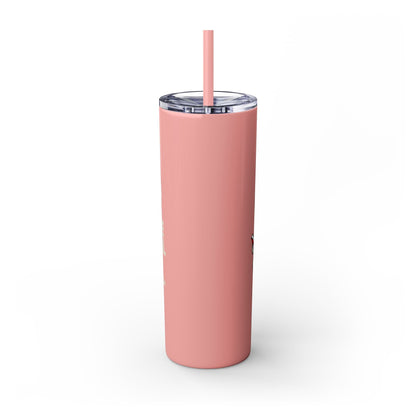 I Read to Escape the Real World Skinny Glitter Tumbler with Straw, Perfect for Space Lovers, Travel Mug, Coffee Cup, Drinkware - Candice Gilmer Books