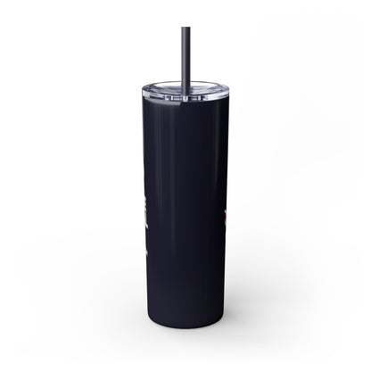 I Read to Escape the Real World Skinny Glitter Tumbler with Straw, Perfect for Space Lovers, Travel Mug, Coffee Cup, Drinkware - Candice Gilmer Books