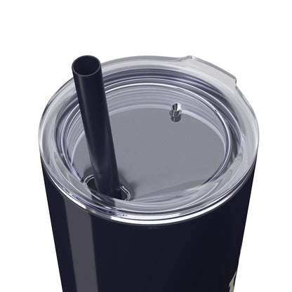 I Read to Escape the Real World Skinny Glitter Tumbler with Straw, Perfect for Space Lovers, Travel Mug, Coffee Cup, Drinkware - Candice Gilmer Books