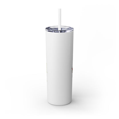 I Read to Escape the Real World Skinny Glitter Tumbler with Straw, Perfect for Space Lovers, Travel Mug, Coffee Cup, Drinkware - Candice Gilmer Books