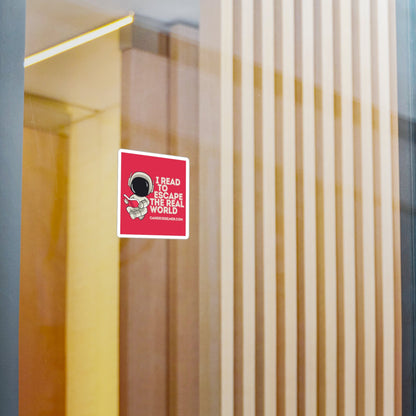 Read to Escape the Real World Sticker - Candice Gilmer Books