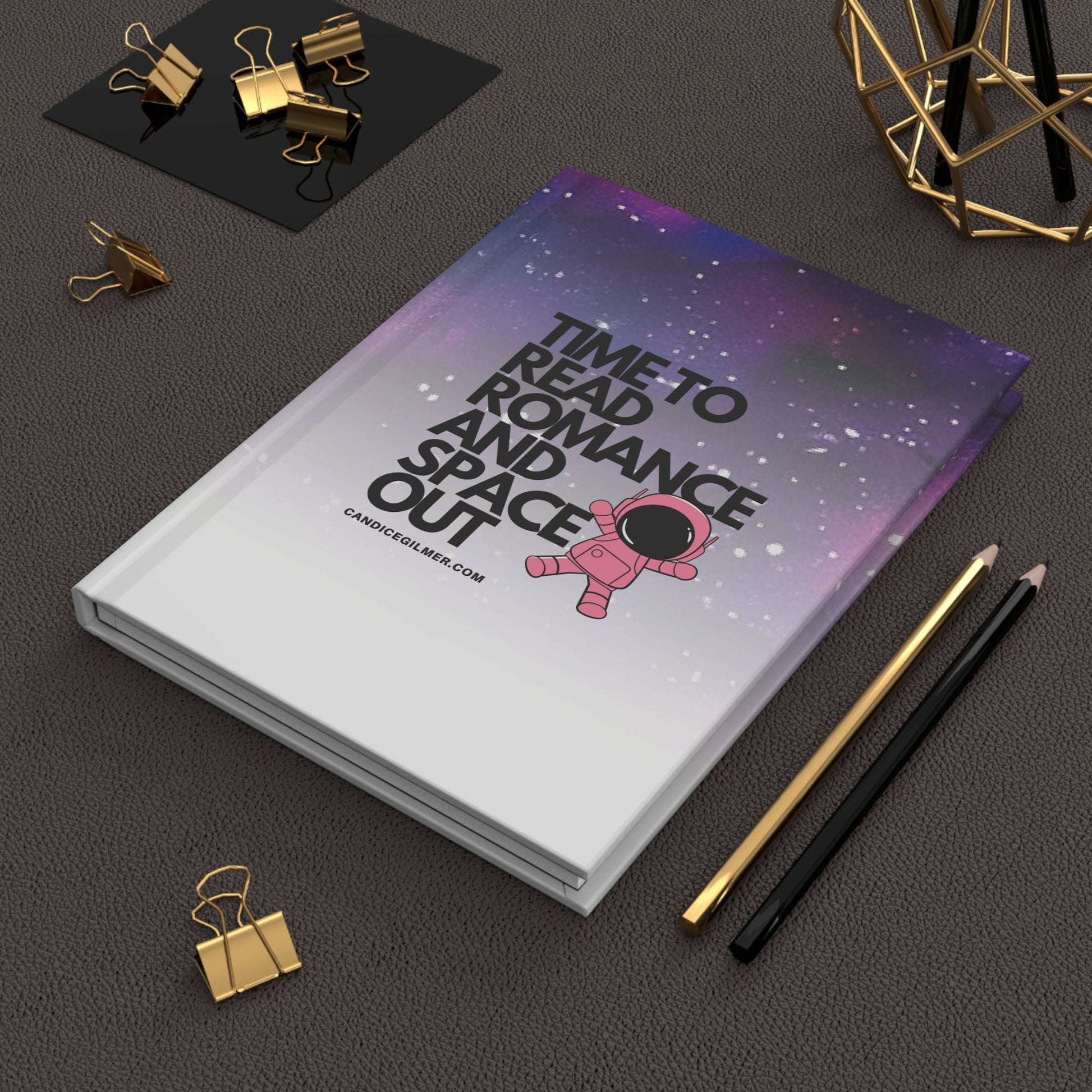 Time to Read Romance and Space Out Hardback Journal - Candice Gilmer Books