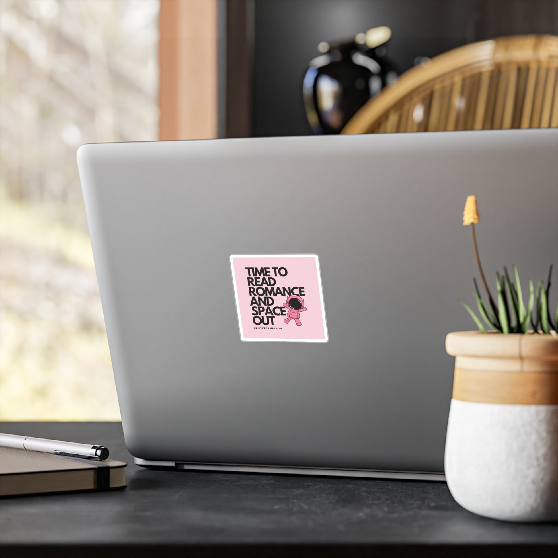 Time to Read Romance and Space Out Vinyl Decals - Candice Gilmer Books